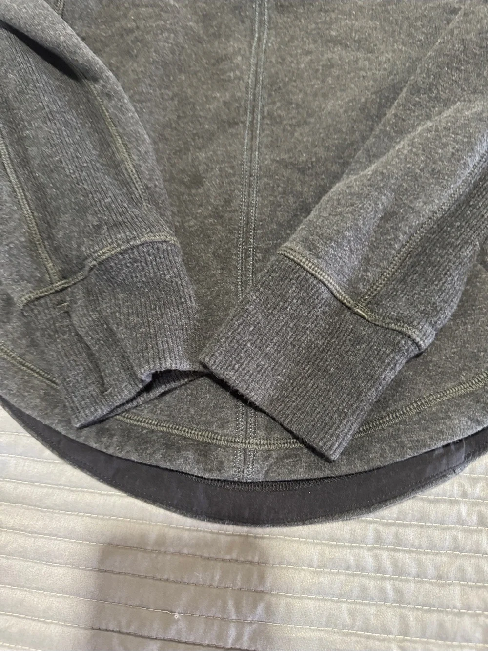 lululemon athletica Dark Charcoal Hooded Pullover old version .